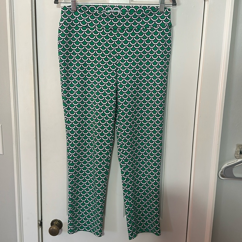 Mud Pie Sandra blue green pants size medium